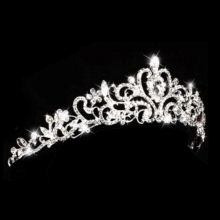 Wedding Headwear Crown Yiwu Water Diamond Jewelry Bride's Crown  Bride's Headwear
