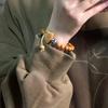 Jiangnan Style Aquamarine & Sandalwood Emotionally Stabilizing Women's Bracelet
