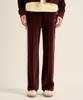 Seteo Rawton Velour Track Pants Burgundy