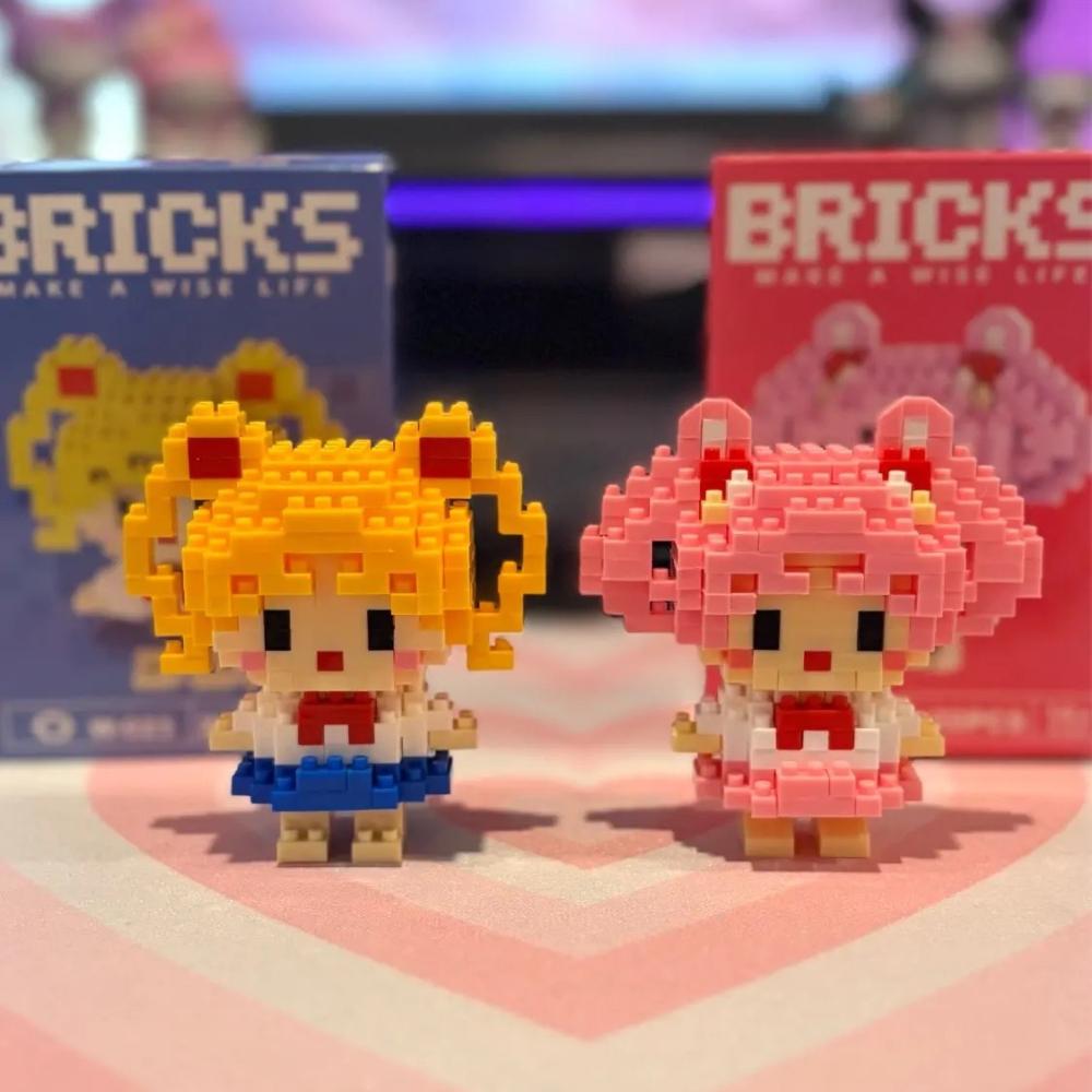 Anime Princess Building Blocks Stitch Mickey Mouse Mini Action Toy Figures Blocks Toys Bricks Assemble Toys Kids Gifts