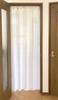 Accordion Solid Room Noren Privacy Heat and Cold Adjustable C123 Flame-retardant Curtains, White, Divider, Curtain, Long, Partition, Closet, Screen,