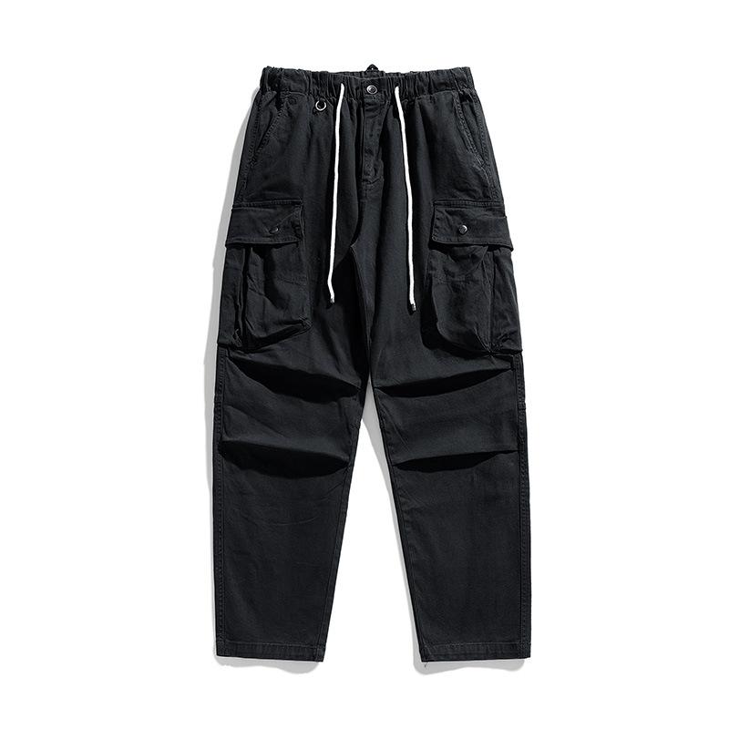 Working Pants Men's Spring and Autumn American Loose Trousers Men's Japanese Khaki Casual Trousers Autumn