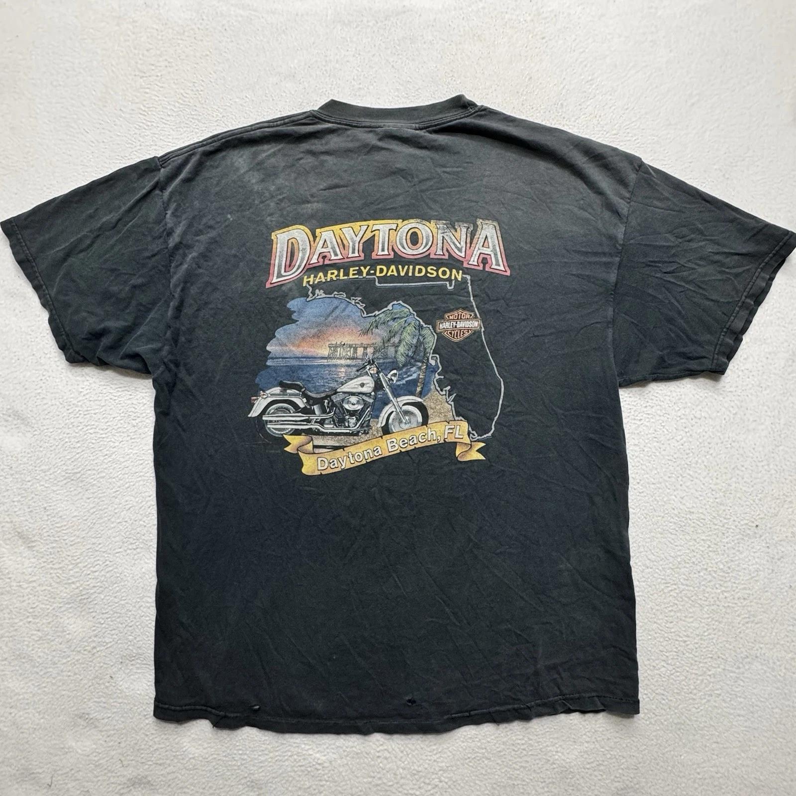 

Vintage Harley Davidson Shirt XL Daytona It Ain’t Over Till The Fat Boy Sings L