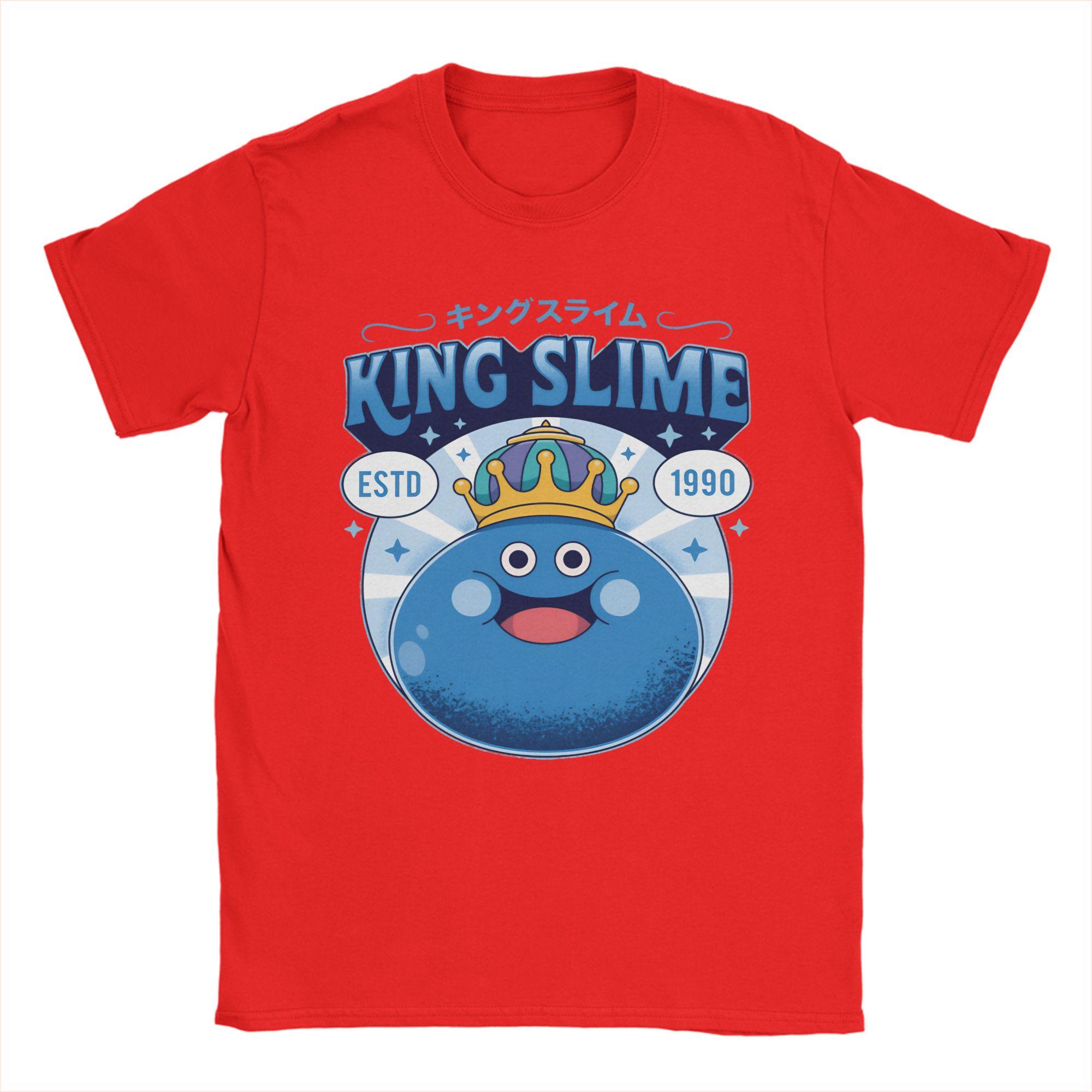 

Awesome King Slime Anime Game Dragon Quest T-Shirt Unisex Round Collar 100% Cotton T Shirt Short Sleeve Tees Summer Tops S