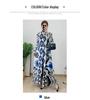 2024 Summer Women's Chic Middle East Pleated Robe Long Sleeve Cape Jacket