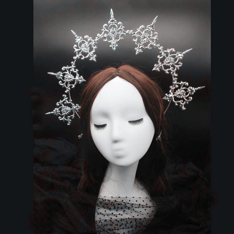 DIY Lolita Heiligenschein Krone Kit - Selbstgemachtes Kopfschmuckzubehör für Fotoalben