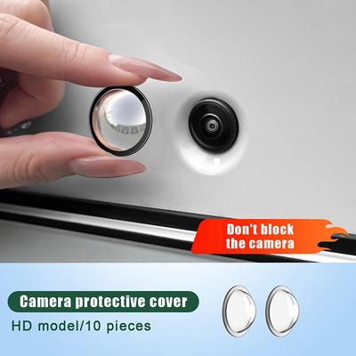 10Pcs Universal Car Camera Lens Protector Rear View Backup Camera Cover 360° Camera Protection Anti Scratch Waterproof