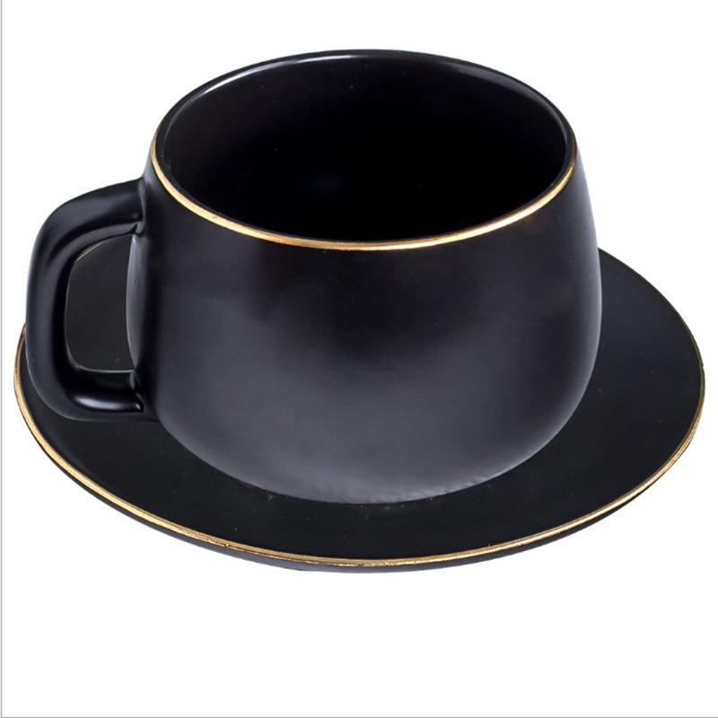 Creative Nordic Style Gold Ceramic Cup Water Cup Coffee Cup Flower Tea Cup Mug Milk Cup Afternoon Tea
