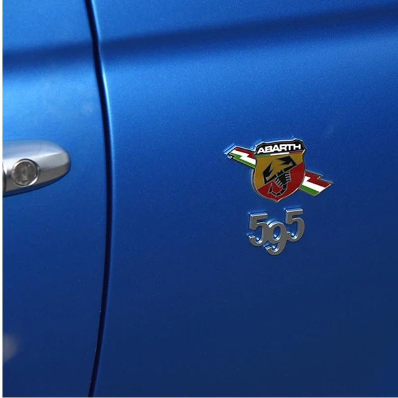 3D Abarth scorpion metal Car Fender side logo Rear Bumper tail door trunk car rear Emblem sticker styling Accessories
