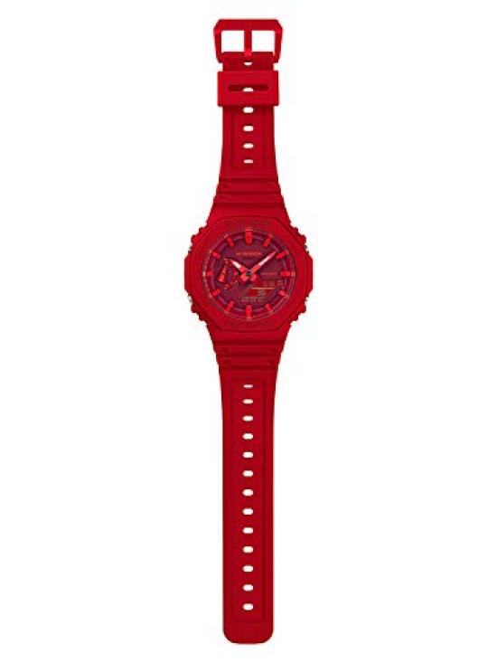 Casio Casio Oak Watch for Outdoor and G-Shock Men's Analog-Digital Sports, Red, GA-2100-4A [Used]