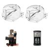 Pack of 2 User Friendly Grinder Lid Grinder Maintenance Part Grinder Assembly Lid Plastic Texture for Quick Detachment