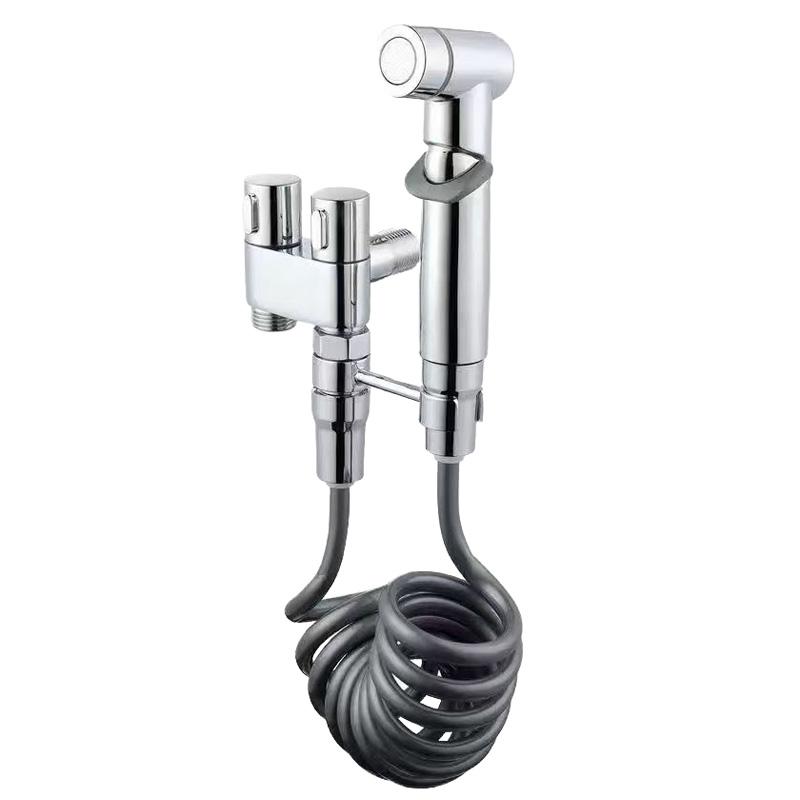 Modern Design High Pressure Stainless Steel Spray Gun Bathroom Faucet Accessory for Toilet Application Engineering Supply (Silver,Stainless Steel) серебряный