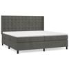 Maison Exclusive - Rete a doghe per letto e materasso Grigio scuro 200x200cm Velluto