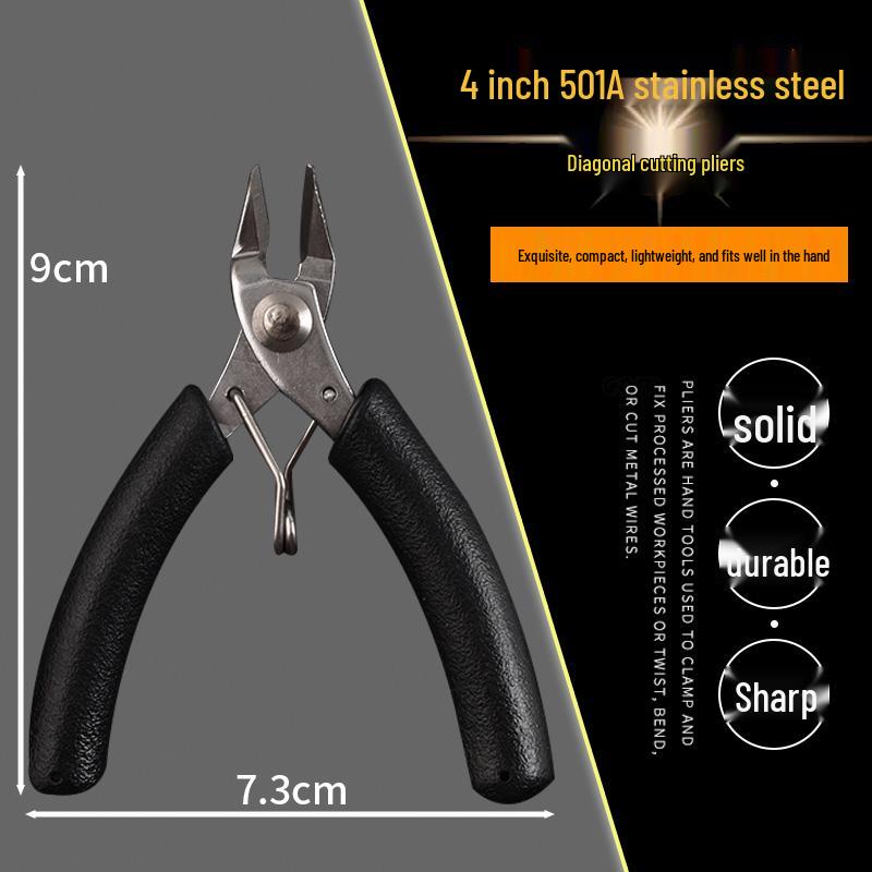 Mini Szczypce Diagonalne z Długim Nosem: Elektryk Elektronika Model Obcinaczki do wyprasek 170 Gundam Szczypce przemysłowe.
