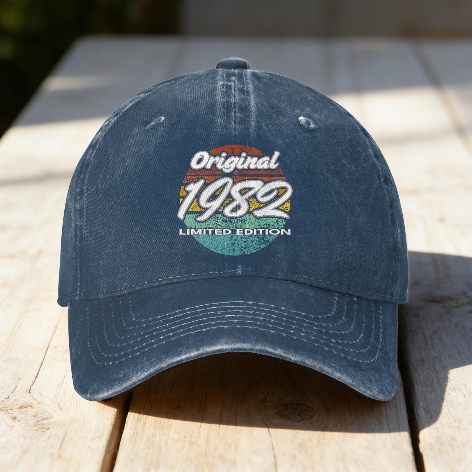 Th Birthday Unisex Women Years Old Fun Gift Retro Washed Casual Baseball Cap 1pc