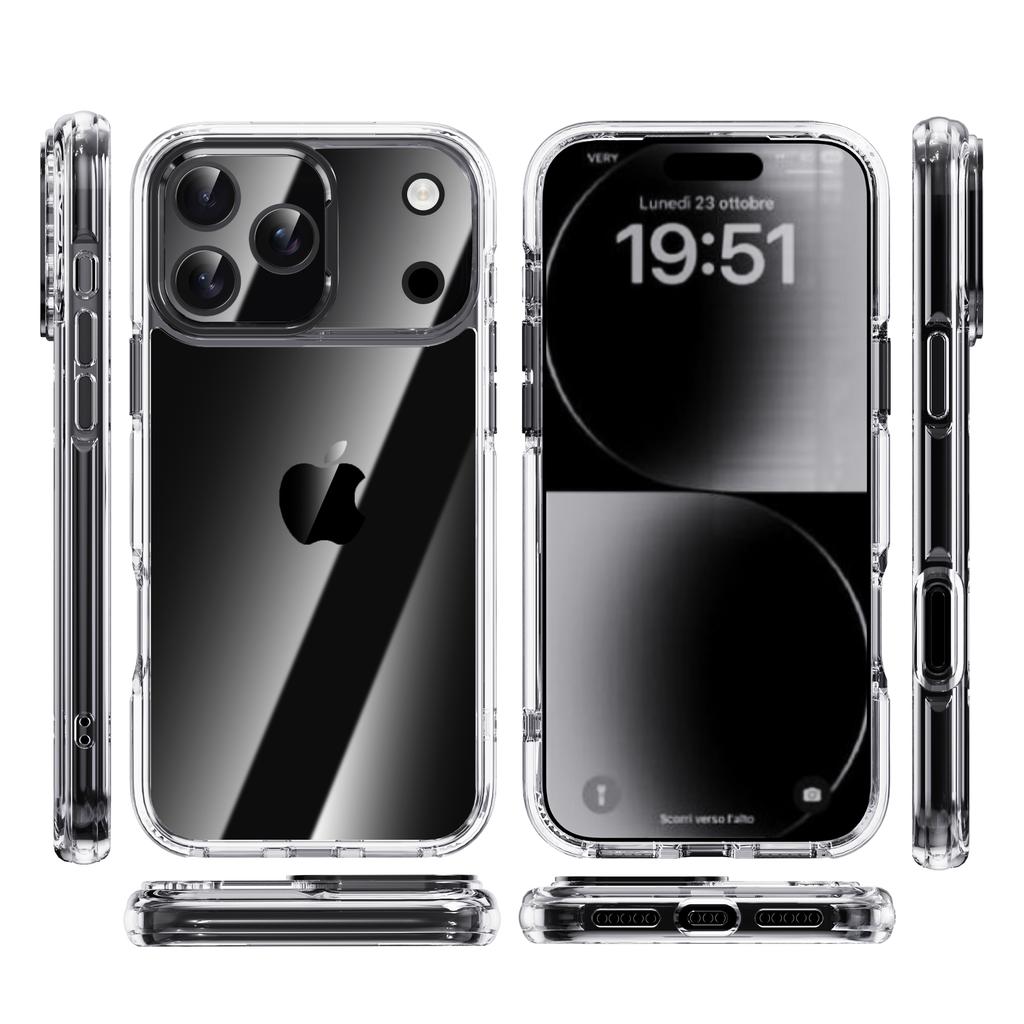 For iPhone 15 Pro Max Case Reinforced Corner Design TPU + PC Shockproof Phone Cover