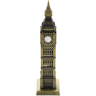 Big Building Model Architectural Statue London Metal Statues Sculptures Alloy Sculpture Bronze Clock Tower Landmarks