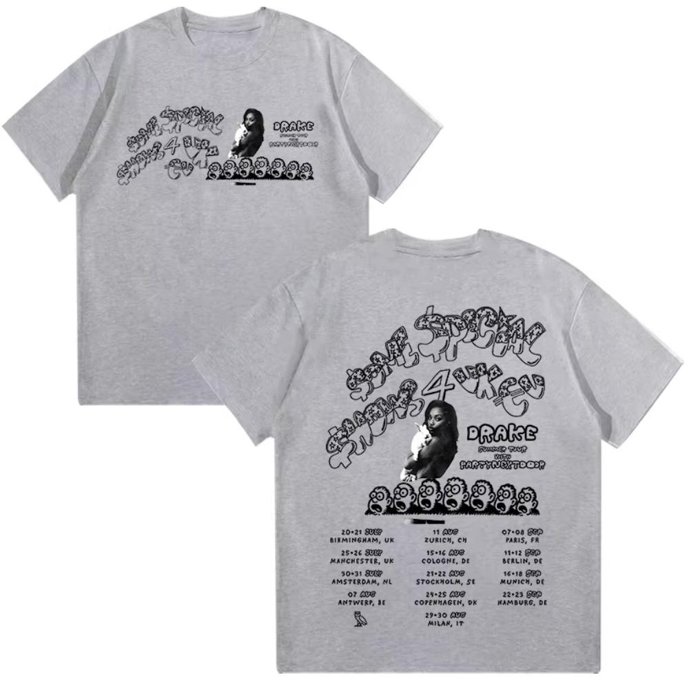 Drake & PARTYNEXTDOOR $ome $pecial $hows 4 Tour 2025 T-Shirt Hip Hop Fashion Summer Cotton Loose Top Fans Gifts High Quality Tee