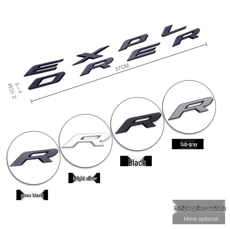 Ford Explorer Hood Emblem English Letter Decorative Car Sticker