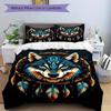 3pcs Wolf Dreamcatcher Soft Comfortable Bedding Set, For Bedroom, Guest Room And Dorm, All - Season Use, High-Definition Printing140
