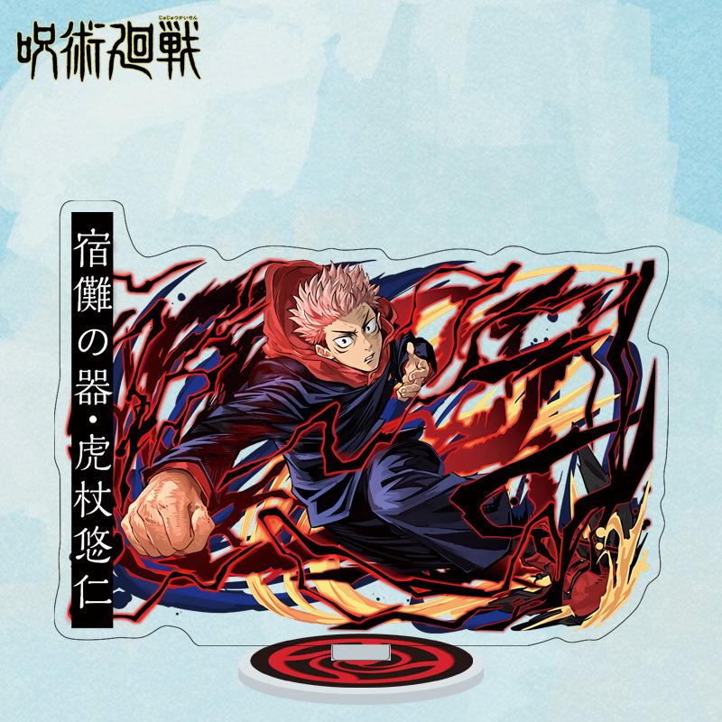 Cartoon Anime Jujutsu Kaisen Figures Acrylic Stand Manga Gojo Satoru Figurines Garage Kits GK Ornaments Decoration Plaything