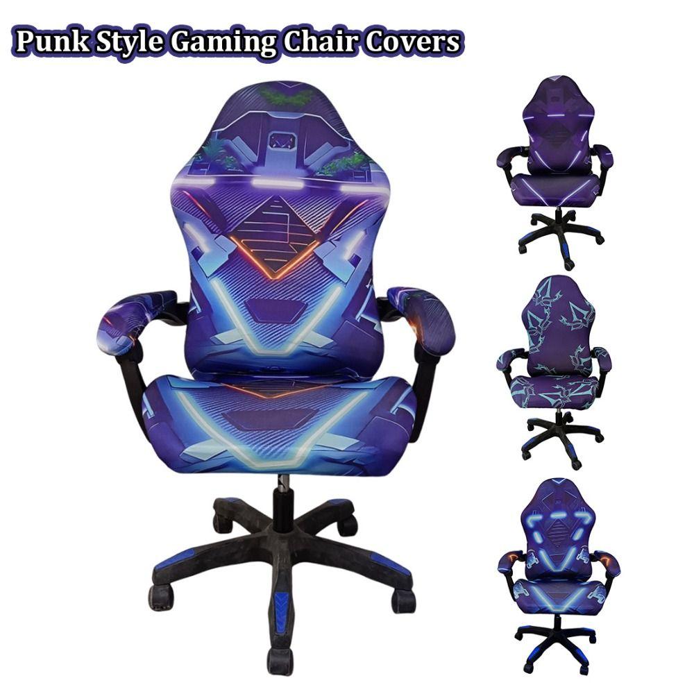 Breathable Slipcovers Dust-proof Chair Cover Set Punk Style Seat Protect Cover  for Office Home