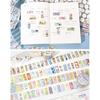 Scrapbooking Decorative Tape Glittering Cutout Tape Pre-cut Cartoon Sticker Roll For Journal Notebook Seal Envelope Card