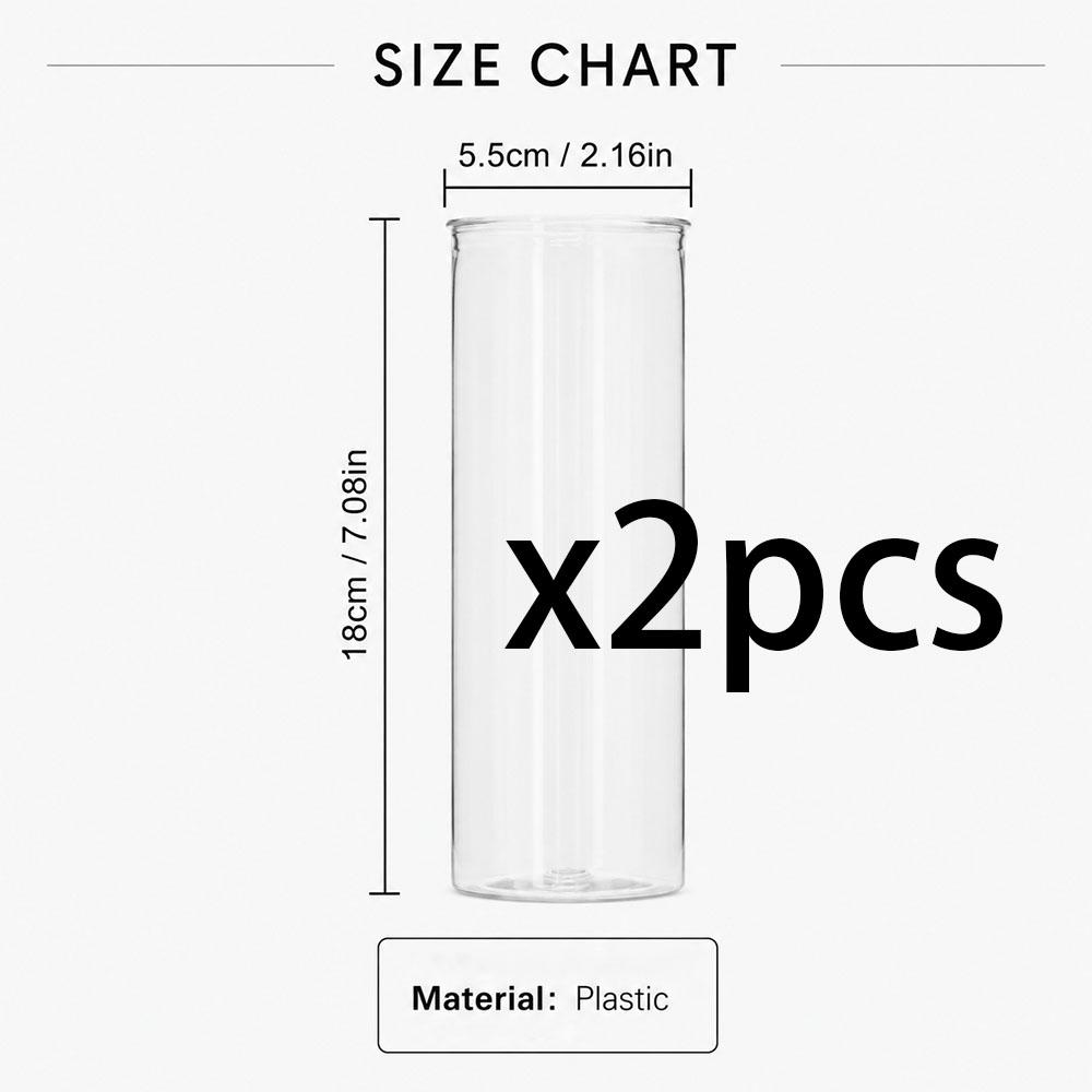 6/12PCS plastic cylindrical vases, high transparency vase set, suitable for simple desktop flower arrangement decoration