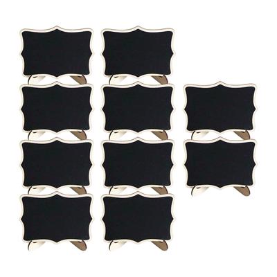 Mini Chalkboard Signs with Stand Reusable Tabletop Blackboard Labels for Party Decoration Wedding Event Place Cards Set of 12