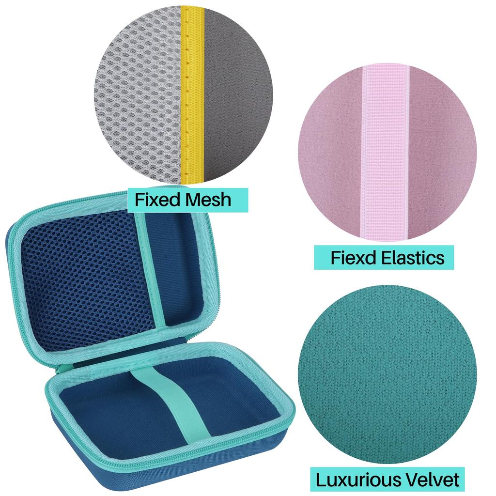 Lebakort Storage Case Compatible with Kodak Smile+ 2-in-1 Digital Instant Print Camera & Photo Printer (Black/Yellow Case)