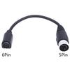 Md 6-Pin Female To Din 5-Pin Male Cable 0.15M Ps2 Keyboard And Mouse Cable
