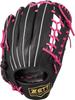 ZETT Fine Play Soft Baseball Black and BRGB35370Z All-Around Glove, Pink, Right-Handed Throw,