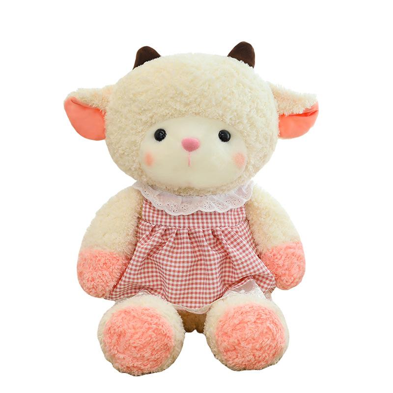 New Cute Pudding Lamb Doll Comfort Kitten Plush Toy Rag Doll Pillow Valentine's Day Gift Girls
