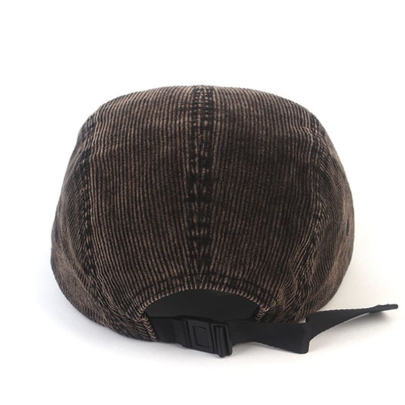 Universal Chemistry Washing Corduroy Black Campcap Camp Cap