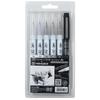Kuretake Brush Pen Set - ZIG CLEAN COLOR REAL BRUSH + MANGAKA IKTB-24/6V for Artists