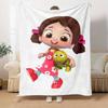 Niloya Cute Cartoon Themed Printed Plush Blanket, Soft And Comfortable for All Seasons, Suitable for Bedroom, Bed, Sofa, And Nap