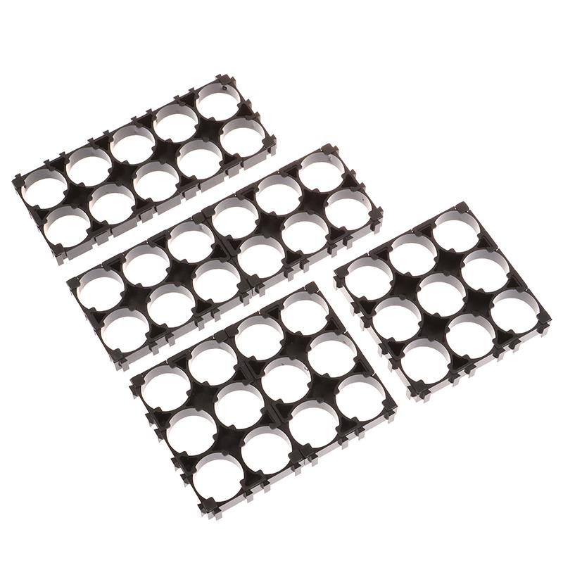 10Pcs 18650 Battery Holder Safety Anti Vibration Holder Bracket Li-ion Cell Holder Cylindrical Plastic Case
