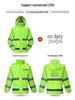 High-Visibility Raincoat & Pants Set: Road Duty Rescue Suit for Traffic Safety and Security.