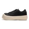 Li-Ning Scarpe Casual Basse da Donna Sneaker Nere con Zeppa Comode Versatili con Suola Spessa Aumento di Altezza Antiscivolo Resistenti all'Usura AGCU186-2
