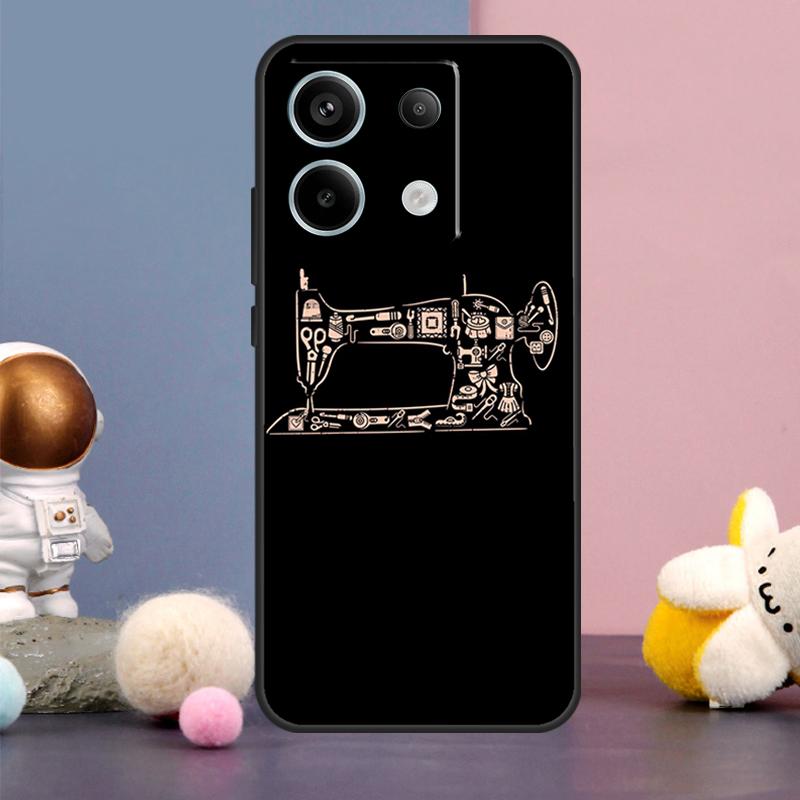 Nähmaschinengehäuse für Xiaomi Redmi Note 15 Pro Plus 10 11 12 13 14 Pro Redmi 15 15C 14C 10C 12C 13C Hülle