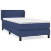 VidaXL Divan Bed with Mattress Blue 90x190 Cm Fabric 3126051
