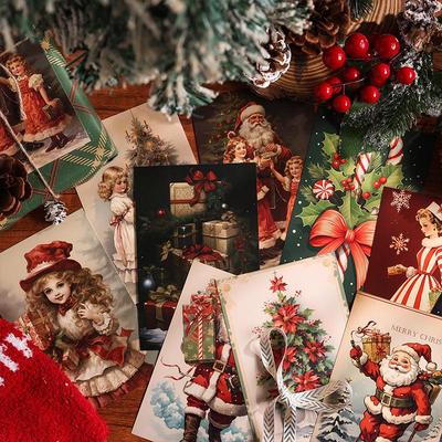 Heartwarming Christmas Scene Postcard & Party Decoration Greeting Card