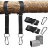 Children's Outdoor Hammock Swing Set with 150cm Tree Straps and Protective Pads