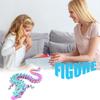 12 Inch Flexible 3D Printed Dragon With Eyes, Articulated 3D Printed Animals, 3D Printed Toys For Anxiety And ADHD Relief, Unique Home Decor