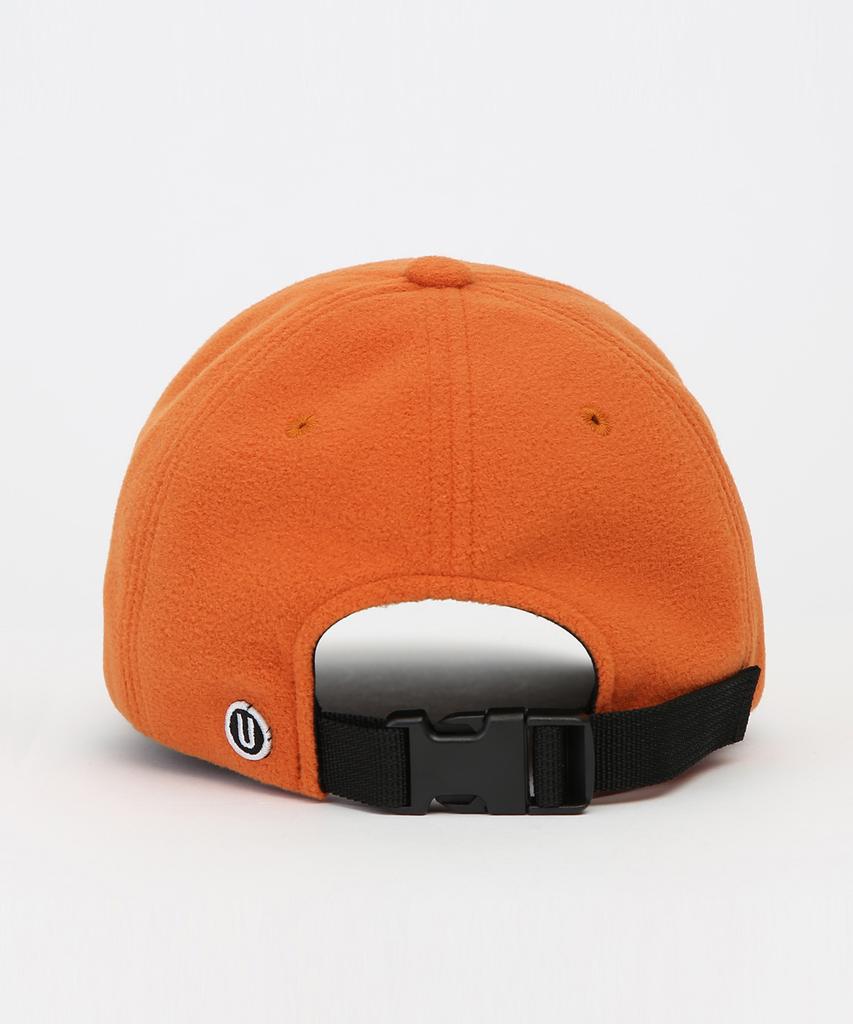 Eondeokeonteulol Winter Fleece Ball Cap U Logo / Polar Fleece / Sunny Orange