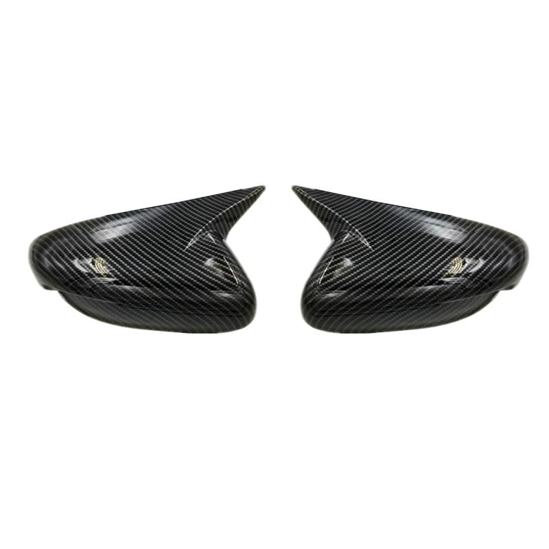 For KIA K3 Cerato Forte Ceed 2 2013-2018 Car Side Mirror Cover Wing Cap Exterior Door Rear View Case Trim Carbon Fiber Sticker