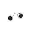 Real 925 Sterling Silver Zircon Round Crystal Stud Earrings For Women Elegant Wedding Party Jewelry Pendientes Luxury Gift