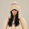 New Bomber Hat Women Thickened Faux Fur Hat Winter, Keep Warm Ear Hat, Cold-Proof Ski Hat