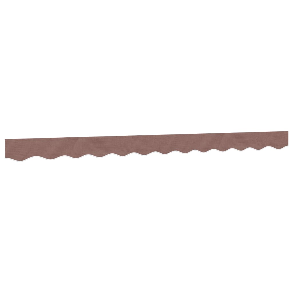 Vidaxl Awning Valance, Brown Stripes, 3 M