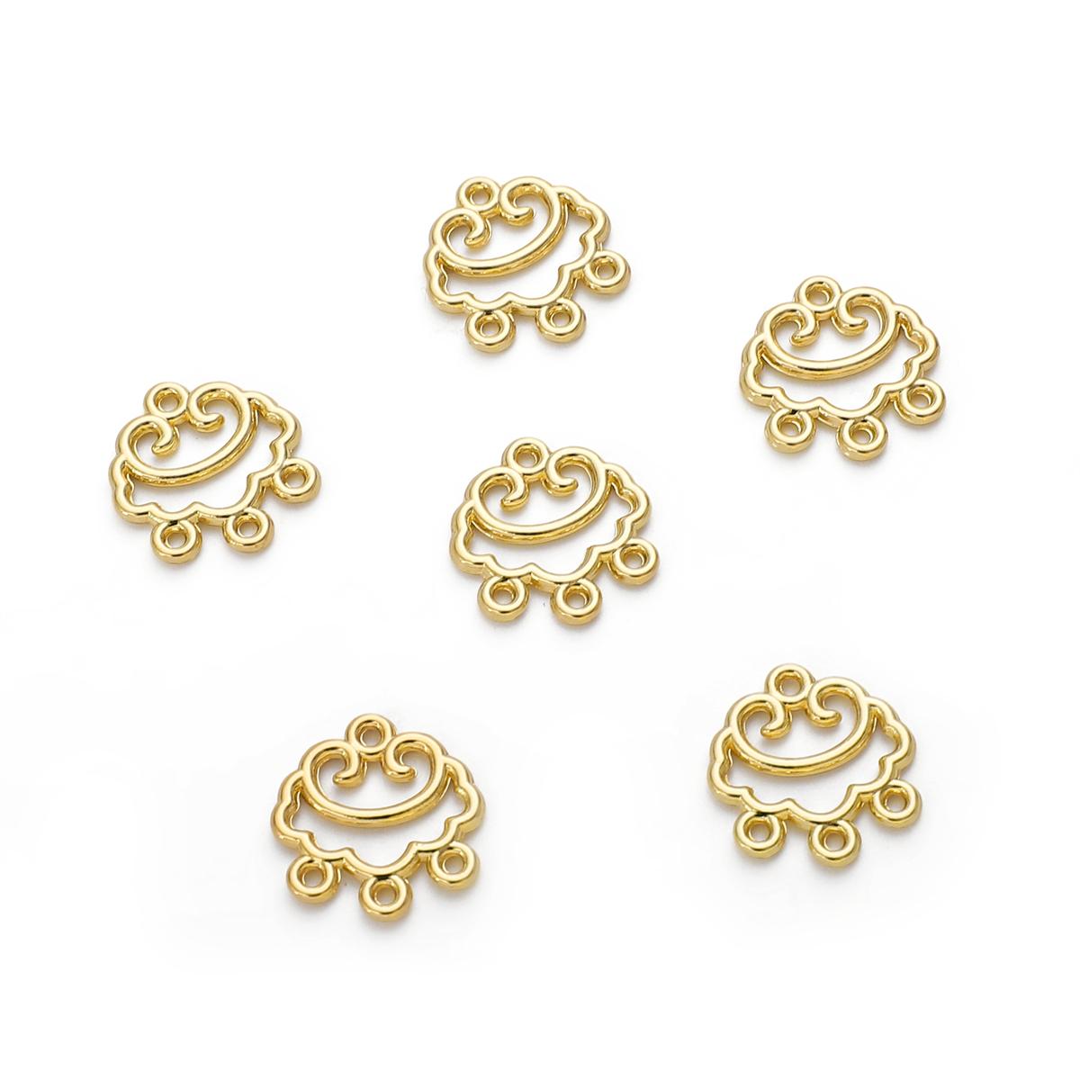 

Антикварный двойной подвесной пенант из сплава с цветком сливы для самостоятельного изготовления ювелирных изделий, аксессуары для рукоделия 12x13mm золотой